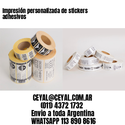 Impresión personalizada de stickers adhesivos