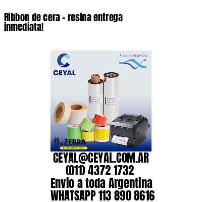 Ribbon de cera – resina entrega inmediata!