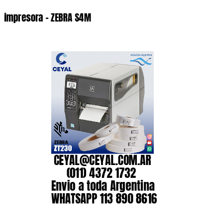 impresora – ZEBRA S4M