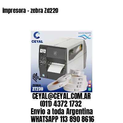 impresora - zebra Zd220