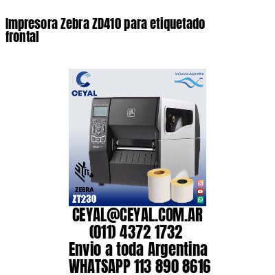 Impresora Zebra ZD410 para etiquetado frontal