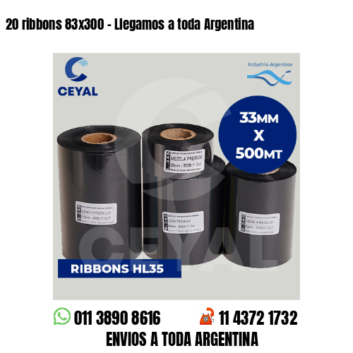 20 ribbons 83×300 – Llegamos a toda Argentina