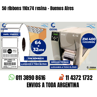 50 ribbons 110x74 resina - Buenos Aires