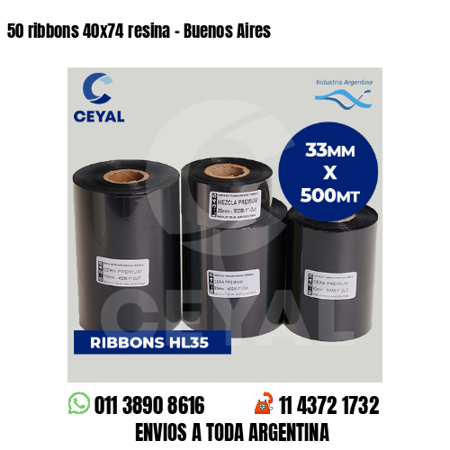 50 ribbons 40×74 resina – Buenos Aires