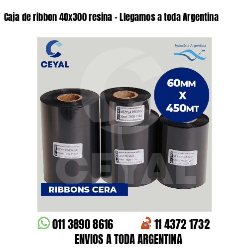 Caja de ribbon 40×300 resina – Llegamos a toda Argentina
