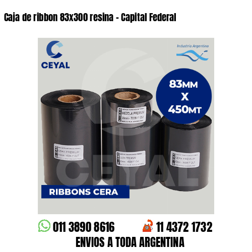Caja de ribbon 83×300 resina – Capital Federal