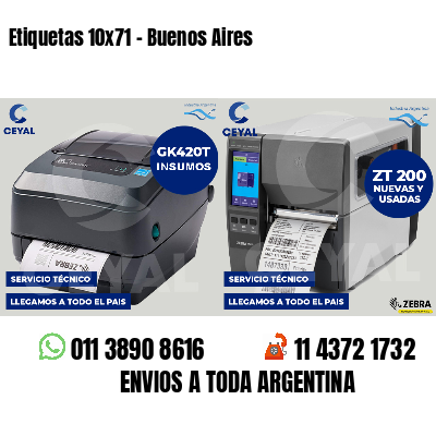 Etiquetas 10x71 - Buenos Aires