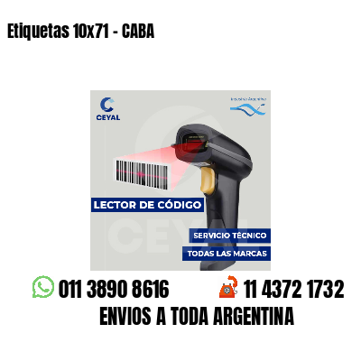 Etiquetas 10x71 - CABA