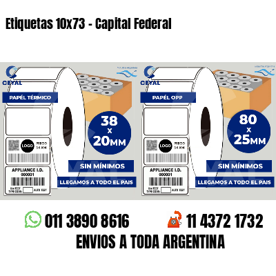 Etiquetas 10x73 - Capital Federal