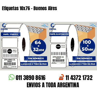 Etiquetas 10x76 - Buenos Aires