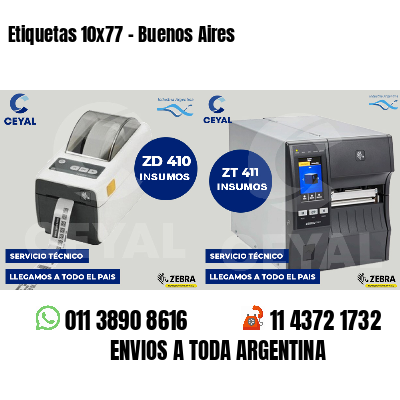 Etiquetas 10x77 - Buenos Aires