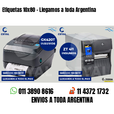 Etiquetas 10x80 - Llegamos a toda Argentina