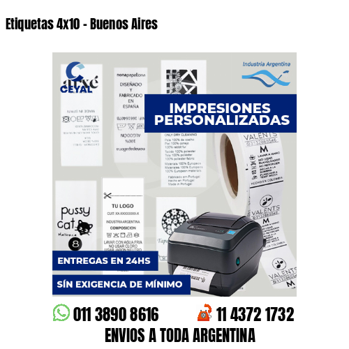 Etiquetas 4x10 - Buenos Aires