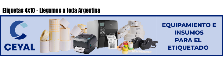 Etiquetas 4x10 - Llegamos a toda Argentina