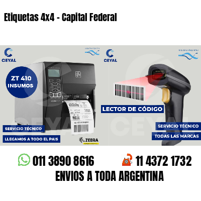 Etiquetas 4x4 - Capital Federal