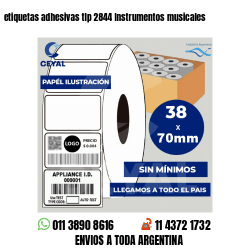 etiquetas adhesivas tlp 2844 Instrumentos musicales