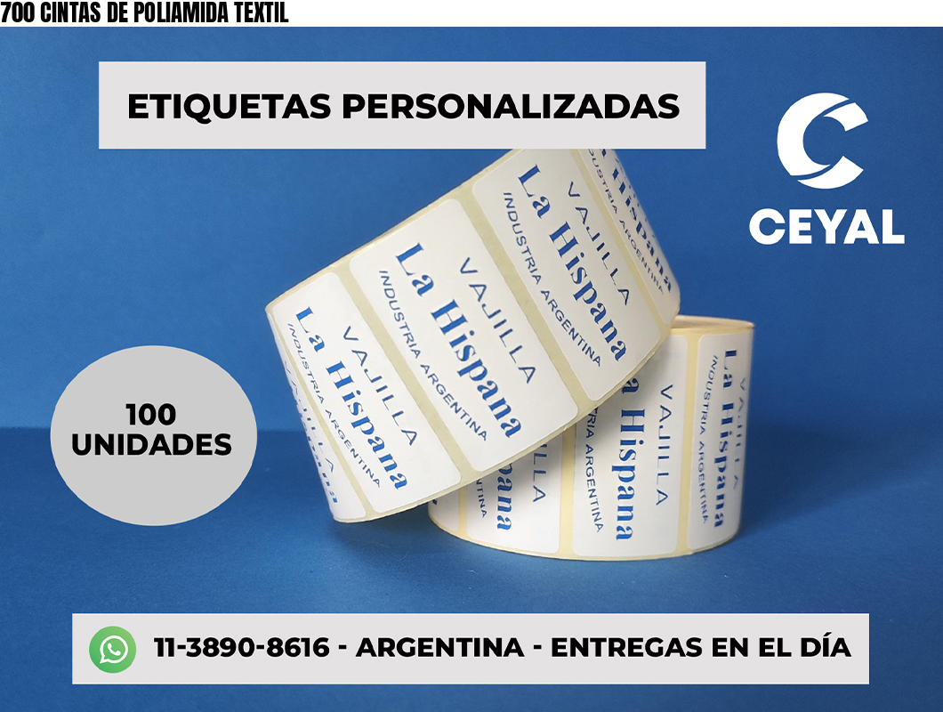 700 CINTAS DE POLIAMIDA TEXTIL