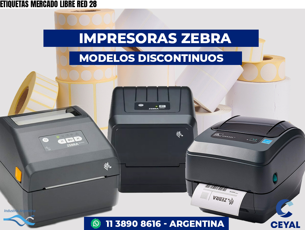 ETIQUETAS MERCADO LIBRE RED 28