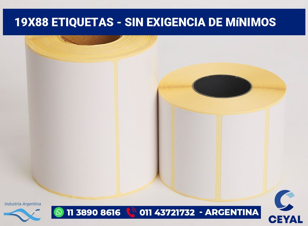 19x88 Etiquetas