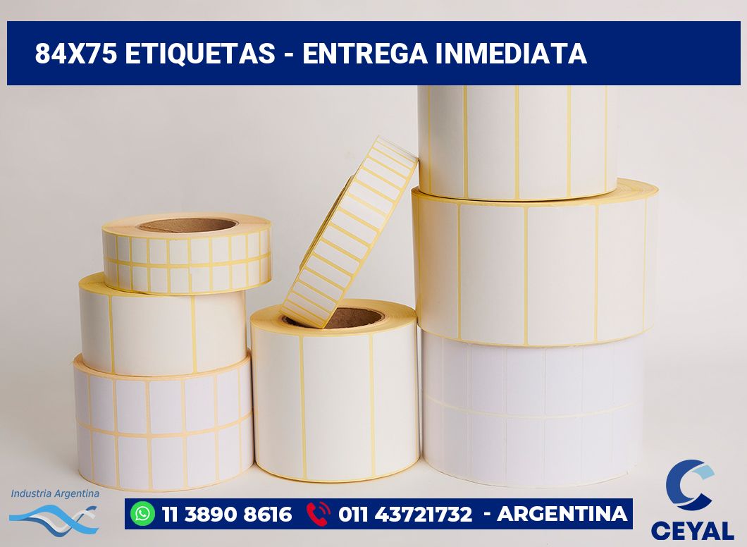 84×75 Etiquetas