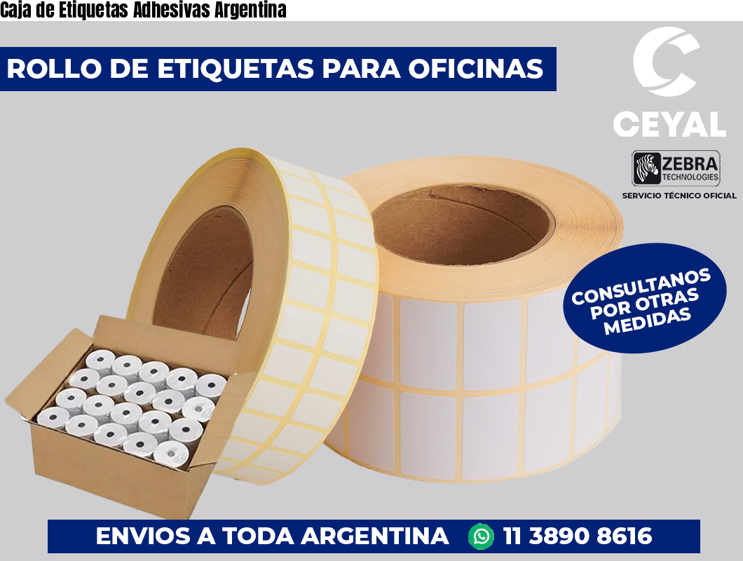 Caja de Etiquetas Adhesivas Argentina