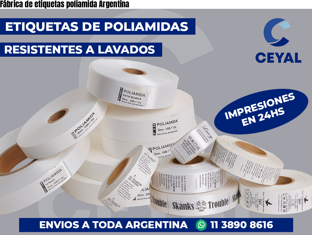 Fábrica de etiquetas poliamida Argentina