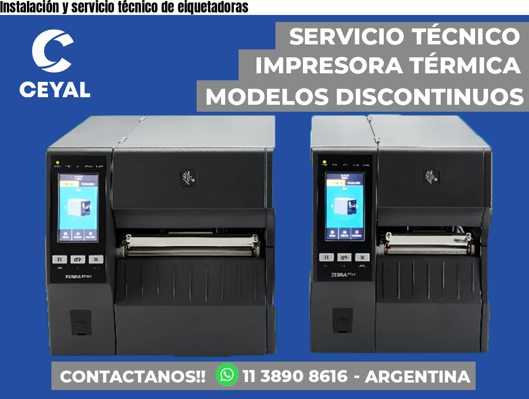 Instalación y servicio técnico de eiquetadoras