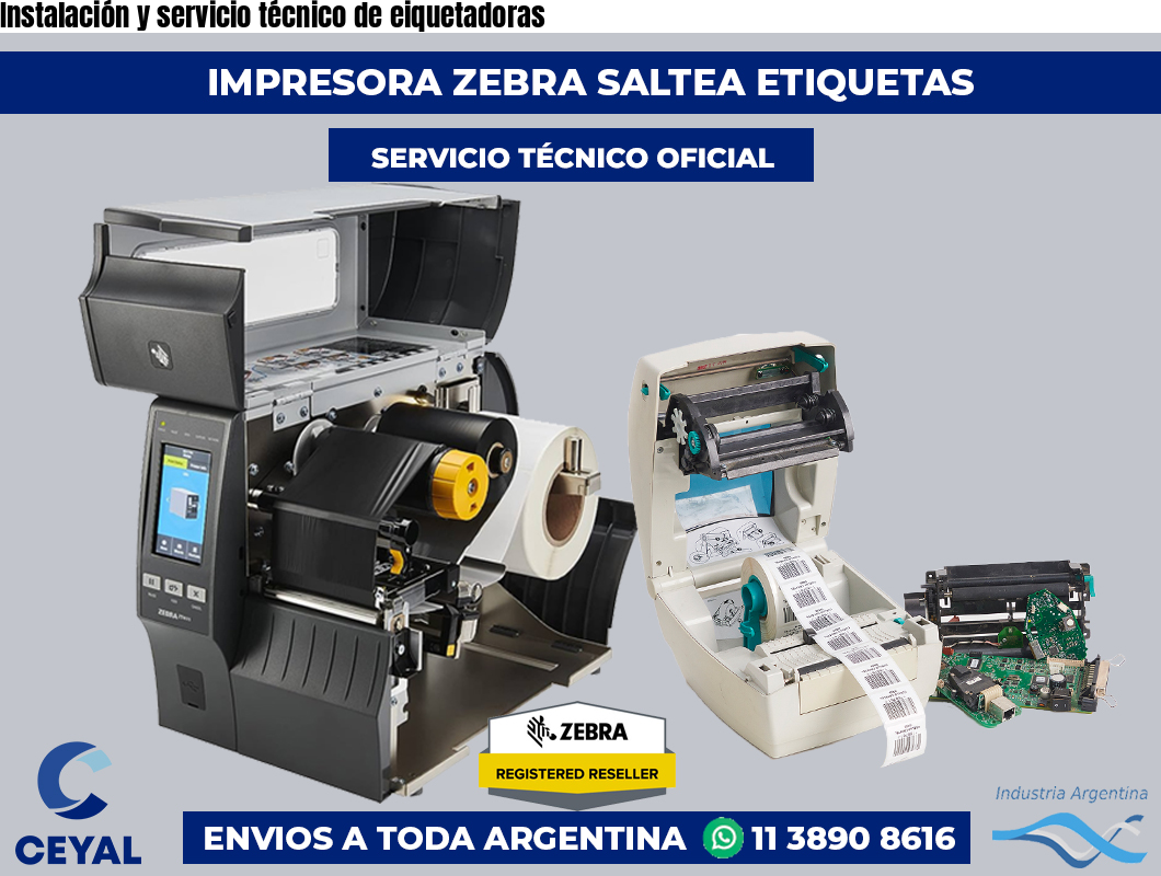 Instalación y servicio técnico de eiquetadoras