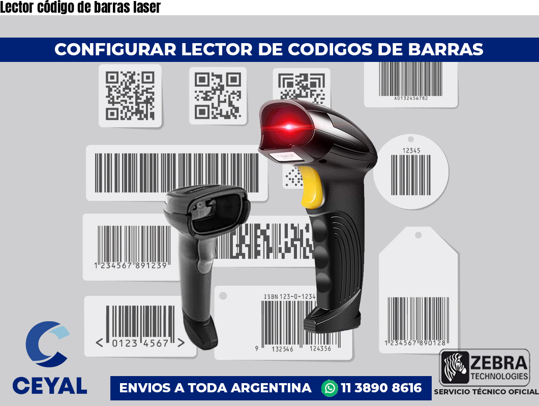 Lector código de barras laser