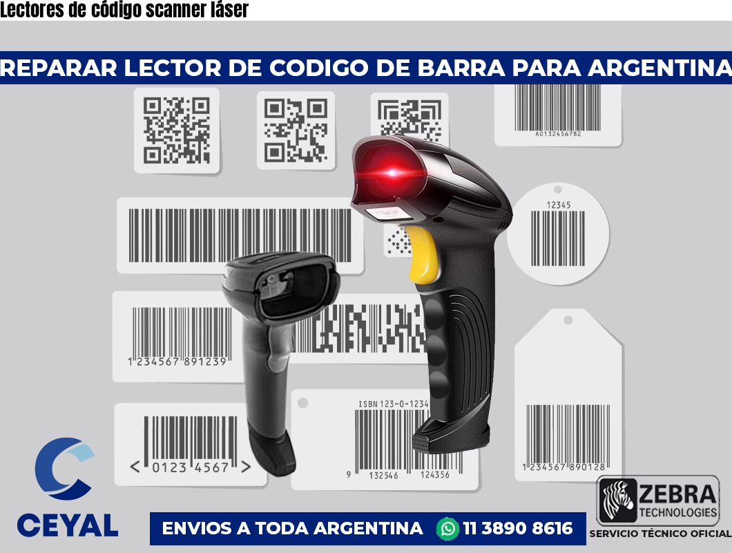 Lectores de código scanner láser