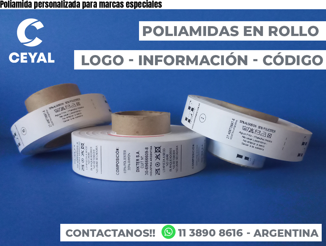 Poliamida personalizada para marcas especiales