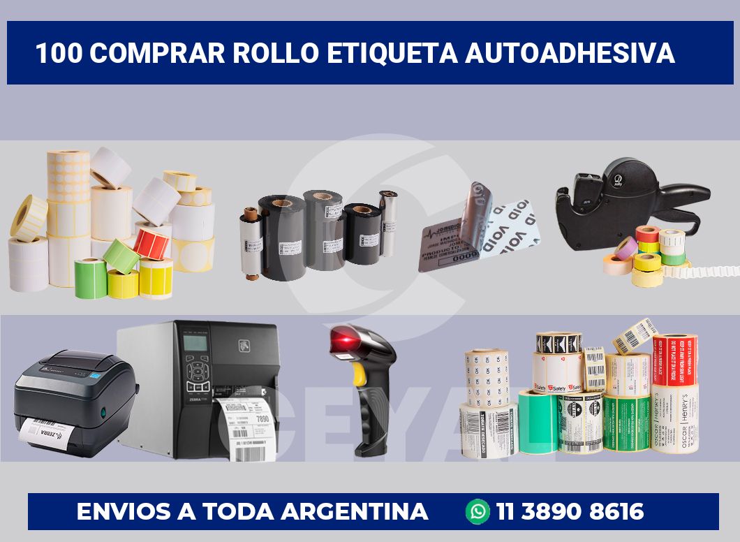 100 Comprar rollo etiqueta autoadhesiva