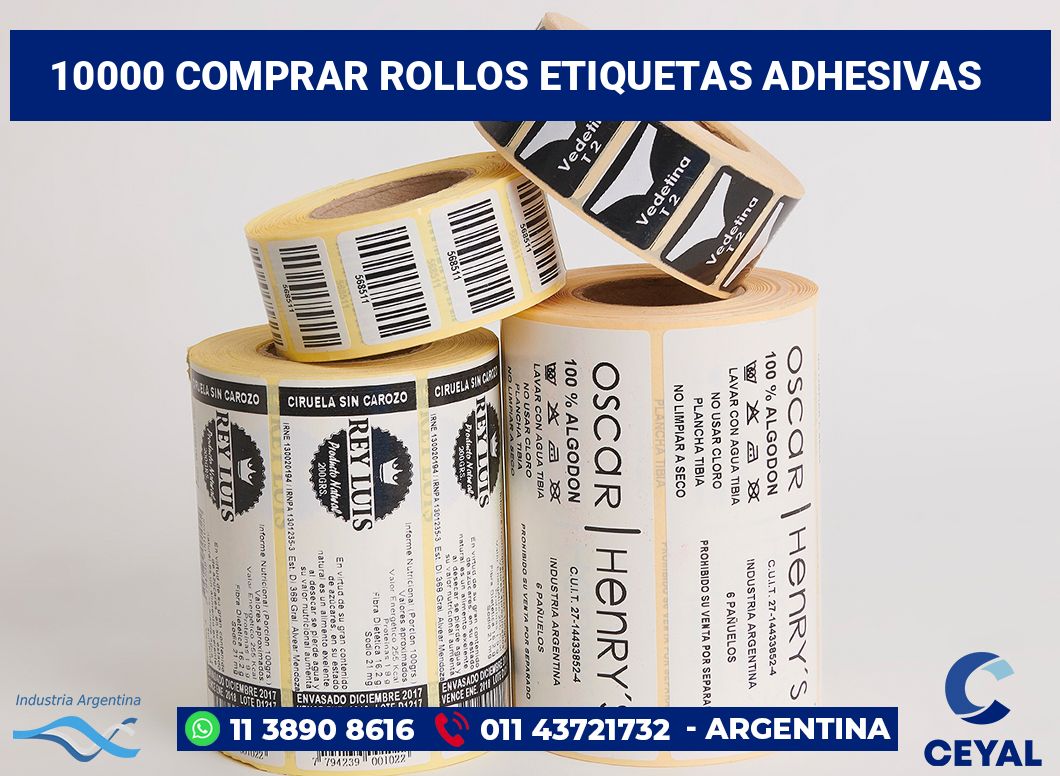 10000 Comprar rollos etiquetas adhesivas