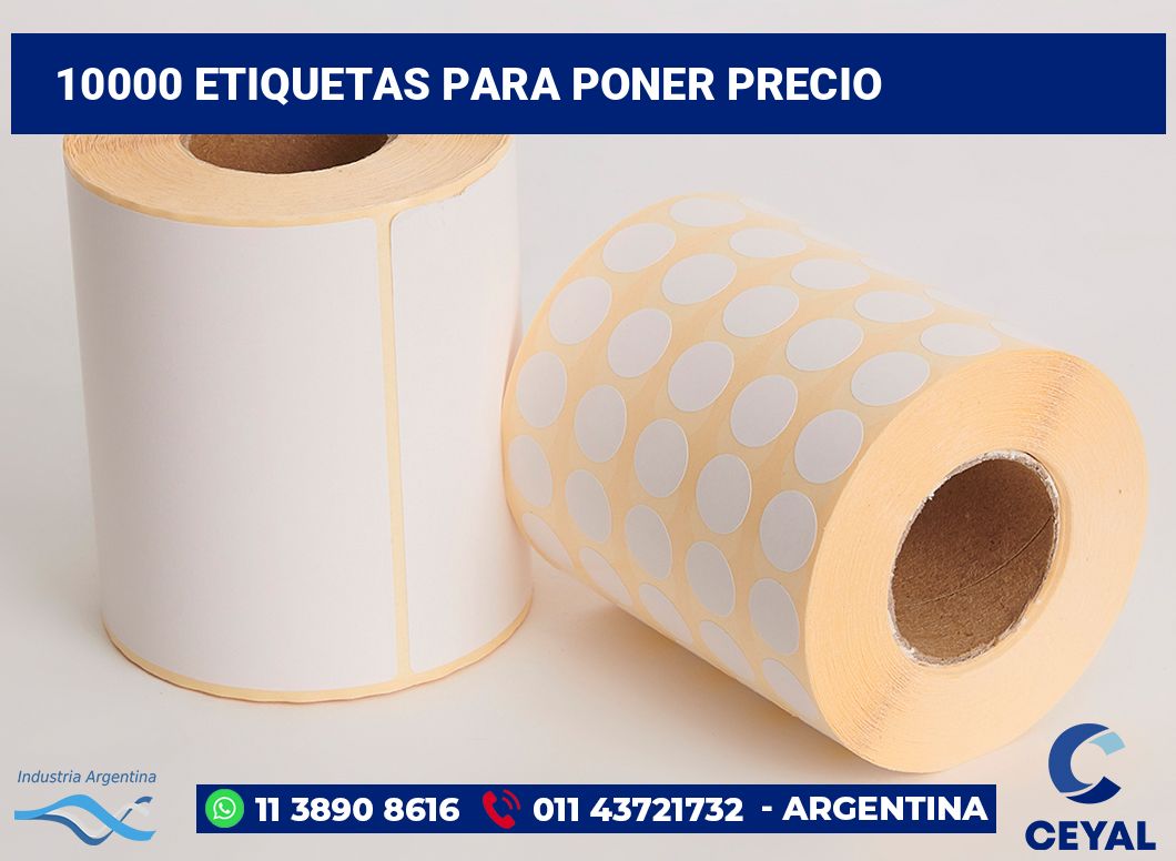 10000 Etiquetas para poner precio