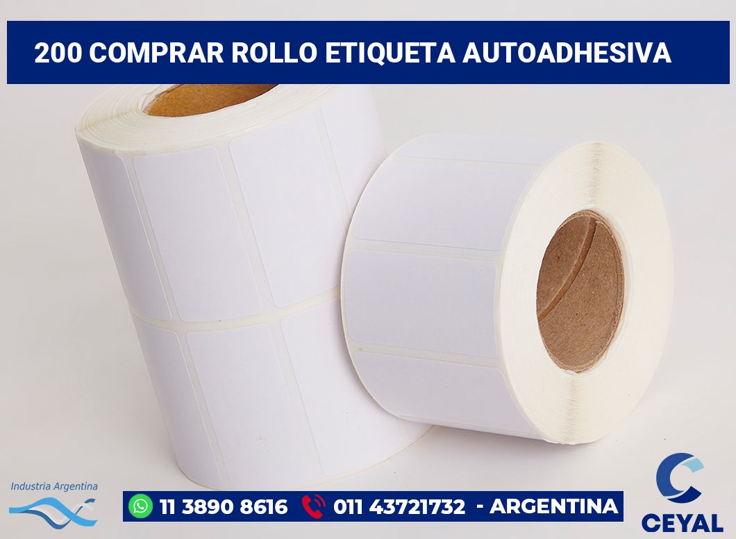 200 Comprar rollo etiqueta autoadhesiva