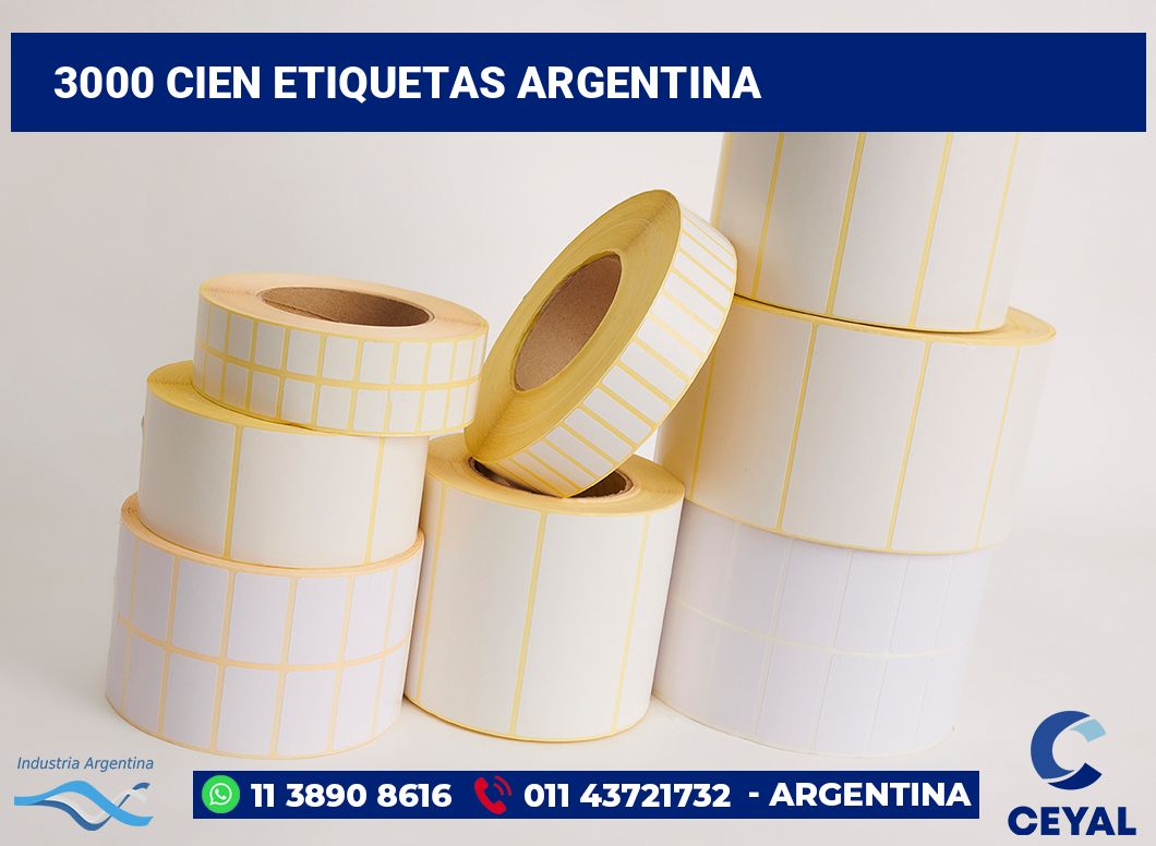 3000 Cien etiquetas argentina