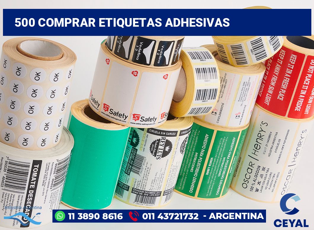 500 Comprar etiquetas adhesivas