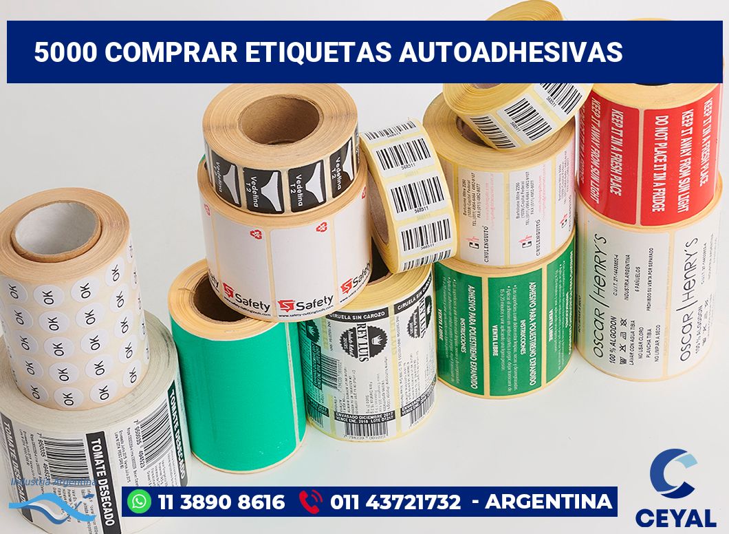 5000 Comprar etiquetas autoadhesivas