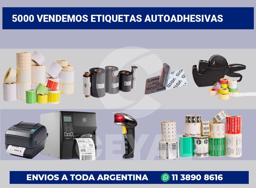 5000 Vendemos etiquetas autoadhesivas