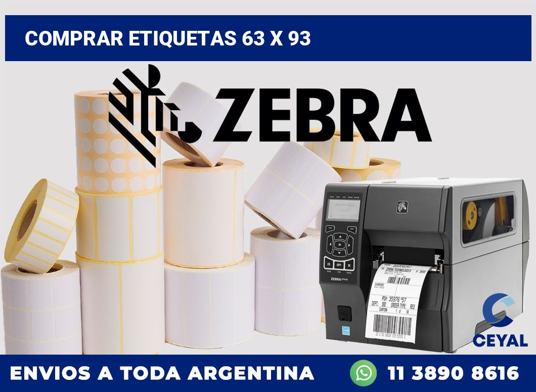 Comprar etiquetas 63 x 93