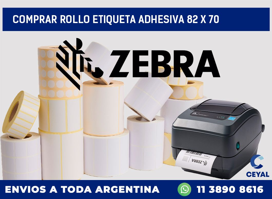 Comprar rollo etiqueta adhesiva 82 x 70