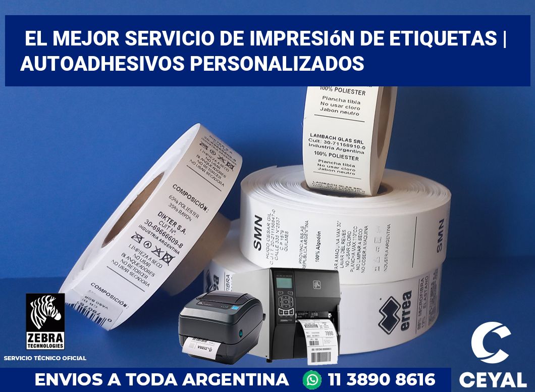 El mejor servicio de impresión de etiquetas | Autoadhesivos personalizados