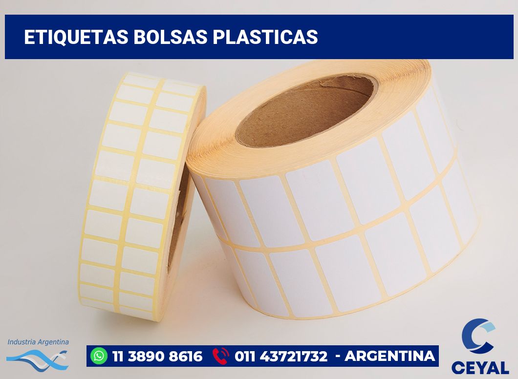 Etiquetas Bolsas plasticas