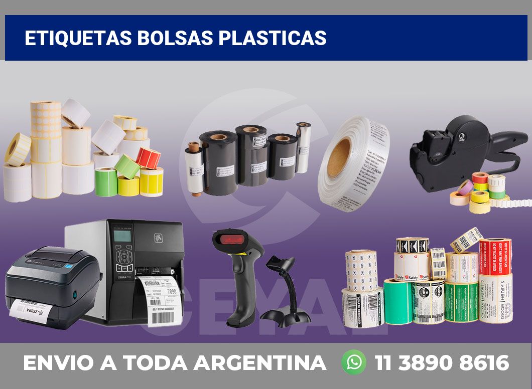 Etiquetas Bolsas plasticas