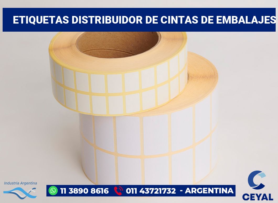 Etiquetas Distribuidor de cintas de embalajes