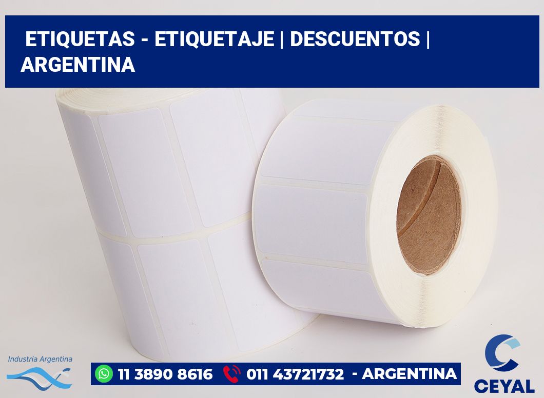 Etiquetas - etiquetaje | Descuentos | Argentina