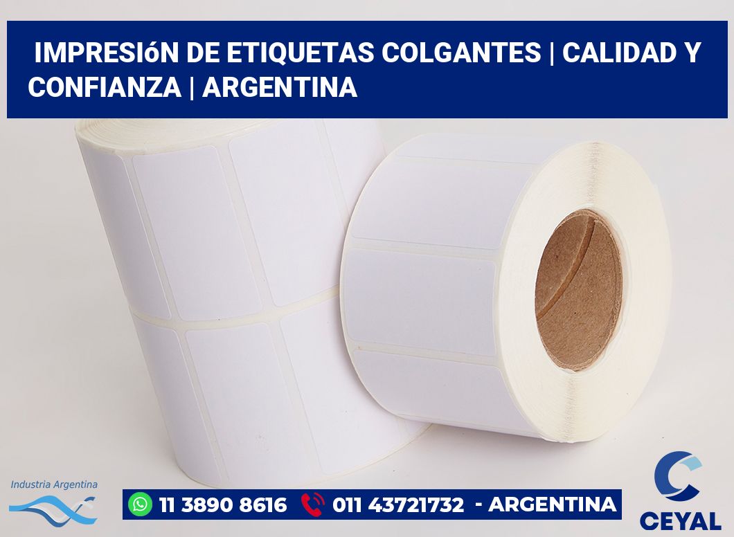 Impresión de etiquetas colgantes | Calidad y confianza | Argentina