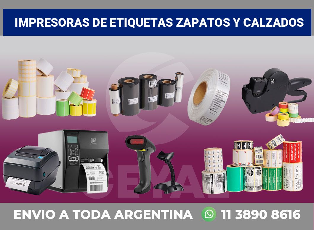 Impresoras de etiquetas Zapatos y calzados