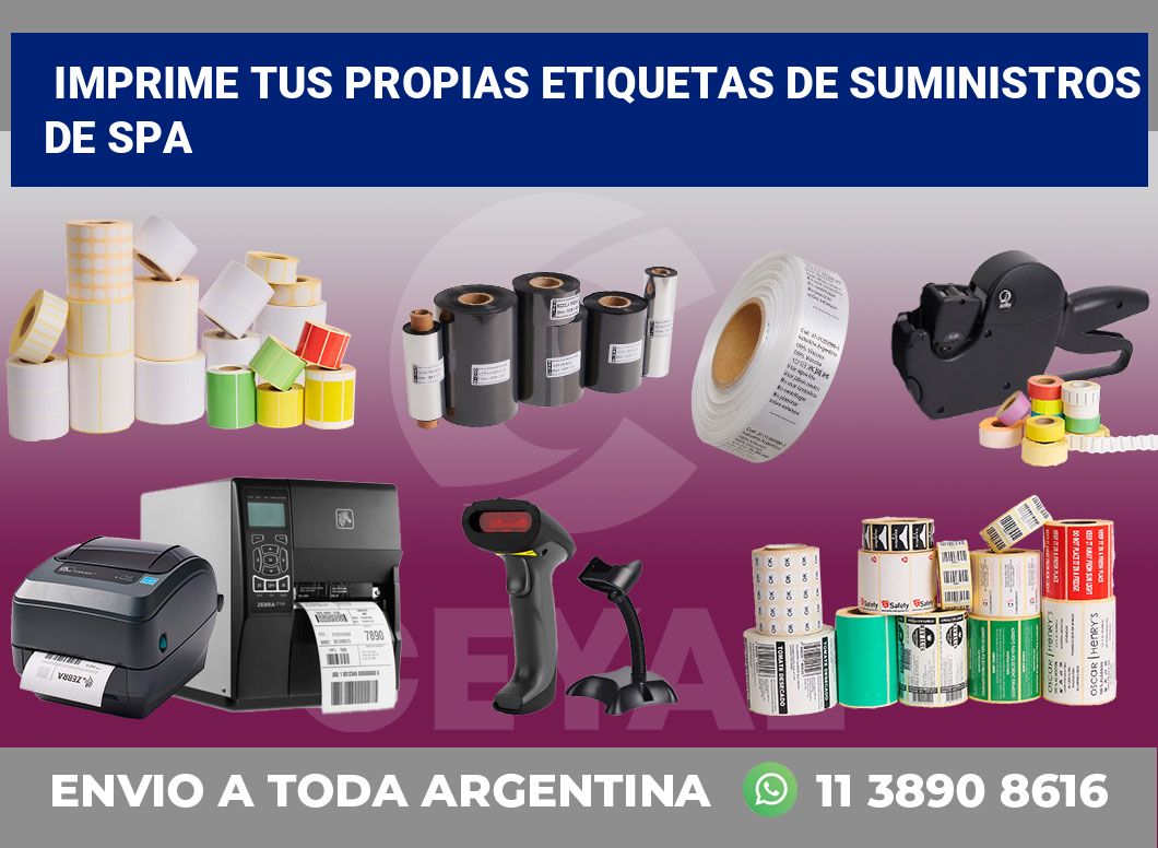 Imprime tus Propias Etiquetas de Suministros de Spa