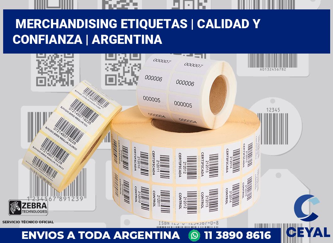 Merchandising etiquetas | Calidad y confianza | Argentina